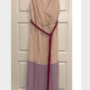 Flying Tomato color block maxi dress, SMALL   NWOT